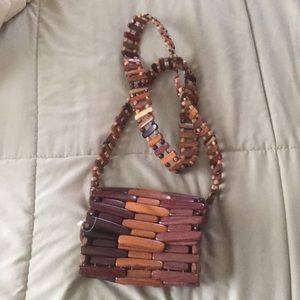 Costa Rica  micro wood crossbody